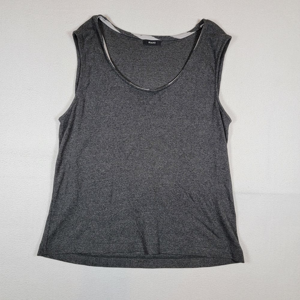 RIANI Women's Tank Top Sz‎ 8 US 12 GB Gray Viscose Blend